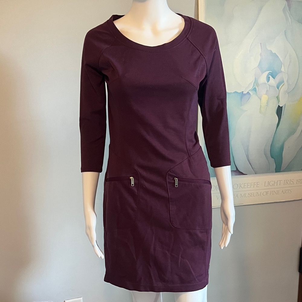 Merrell Women's Long Sleeve Dress in Deep Purple